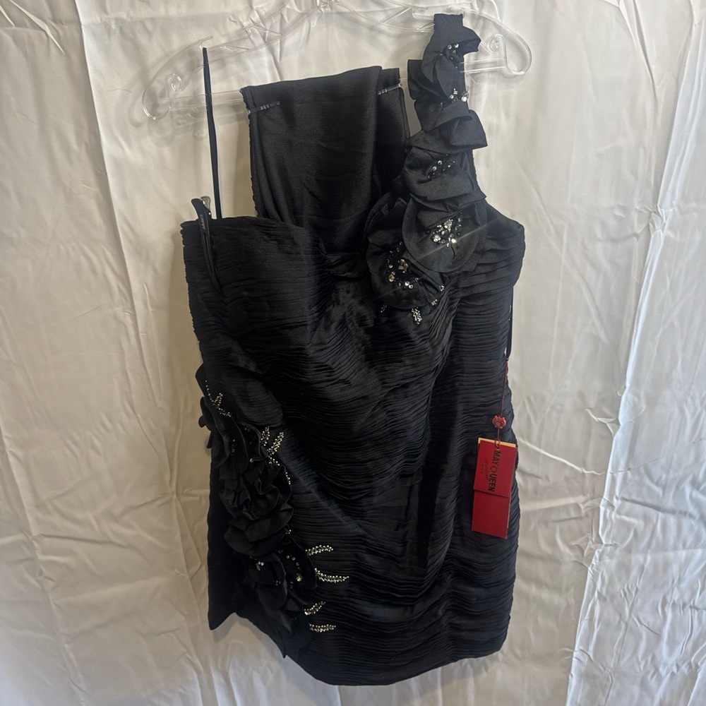 May Queen Black Couture Dress